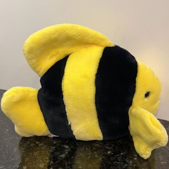 Bubbles Retired 1998 Ty Beanie Buddy Yellow and Black 11in Tropical Fish - Picture 4 of 6